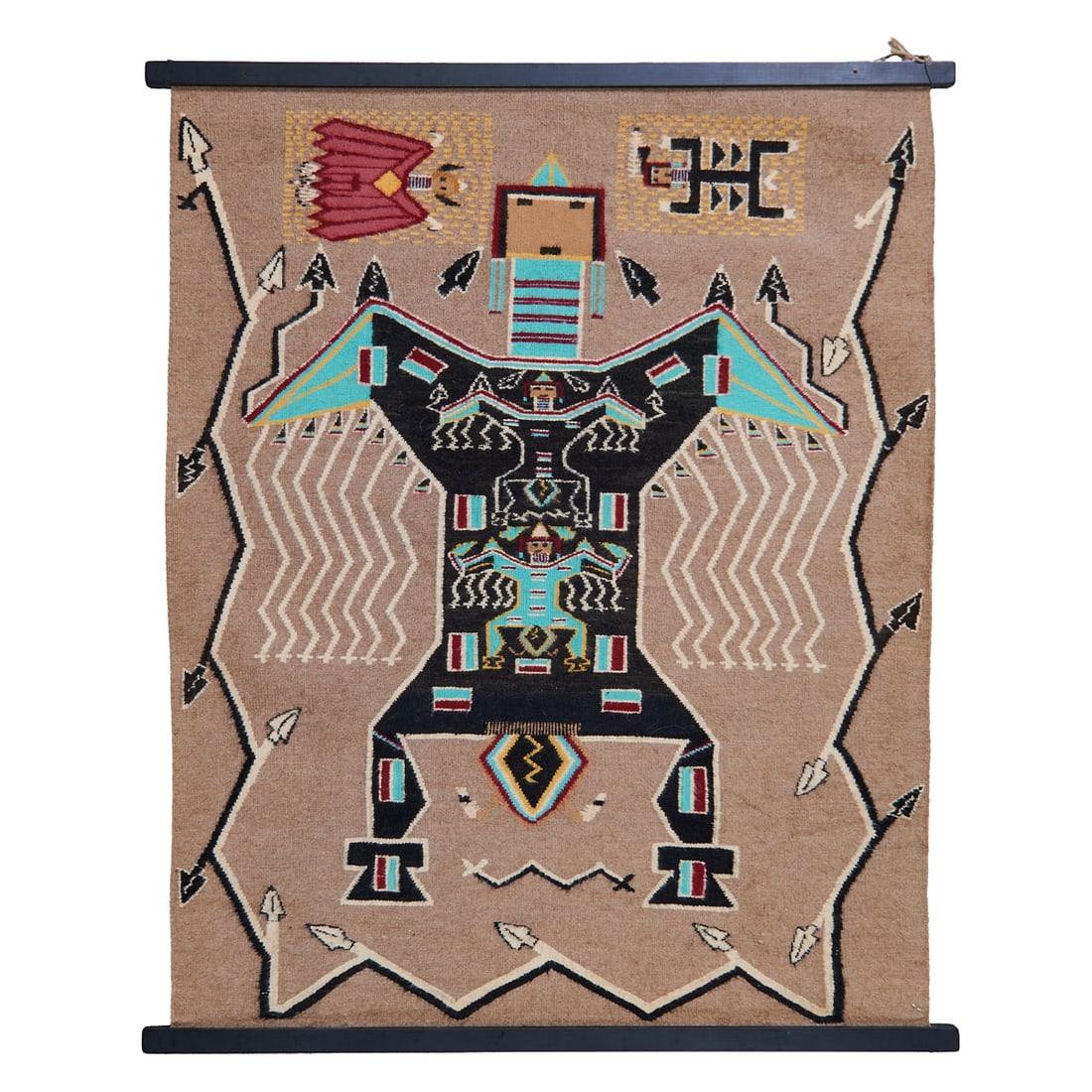 Navajo Dine Sandpainting Rug (1 of 4)