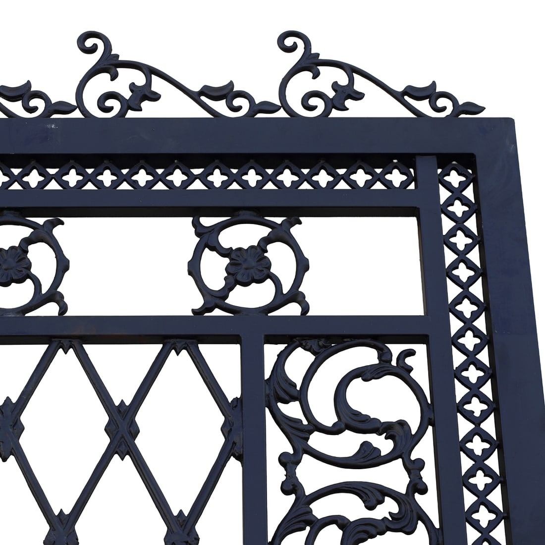 Large Wrought Iron Estate Gate - 4