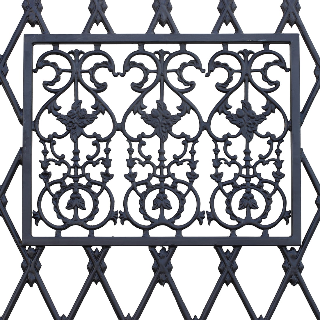 Large Wrought Iron Estate Gate - 5