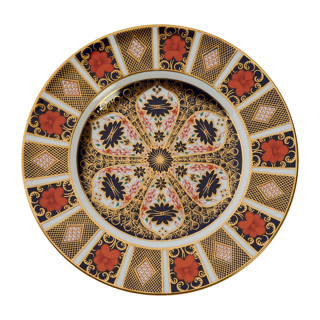 Five Royal Crown Derby China Imari Dinner Plates (1 of 3)