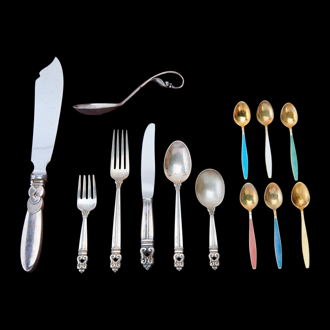 Sterling and Vermeil Flatware by Jensen and International Silver Co (1 of 7)