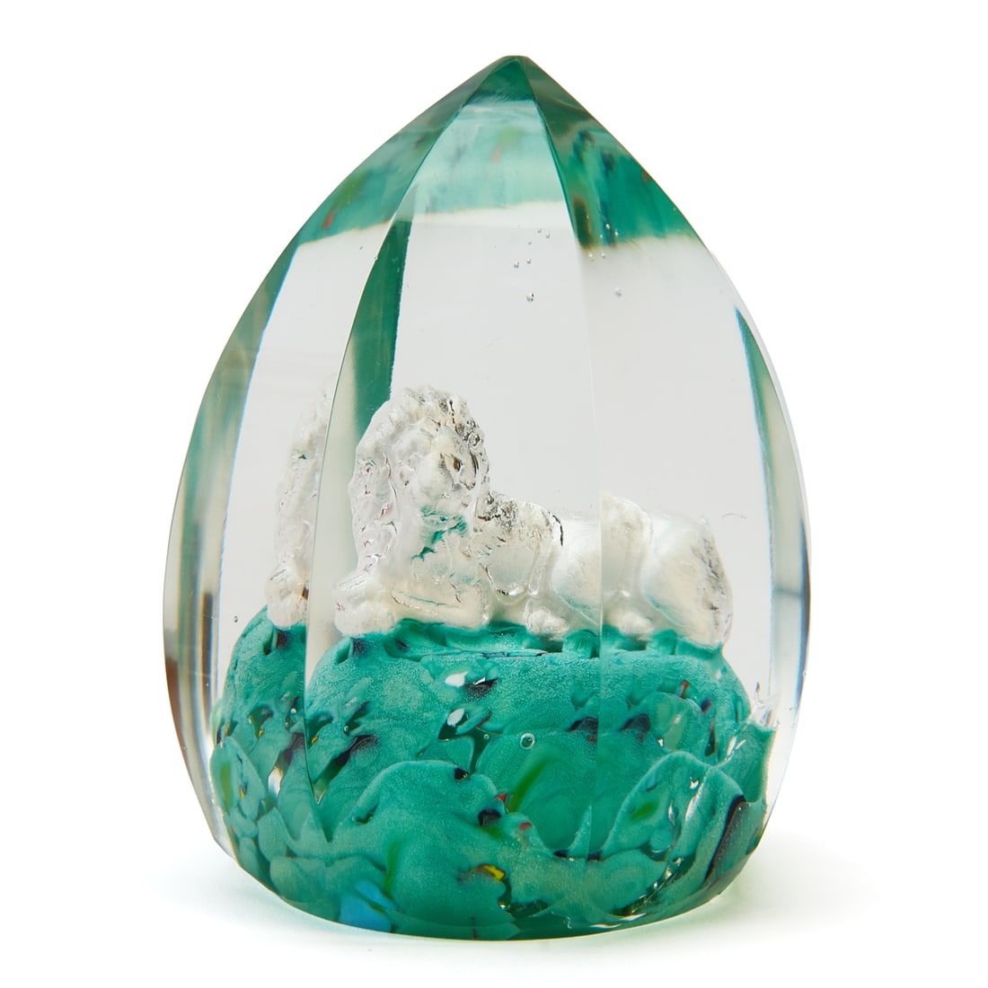 Two Multi Panelled Paperweights including Sulfide - 5