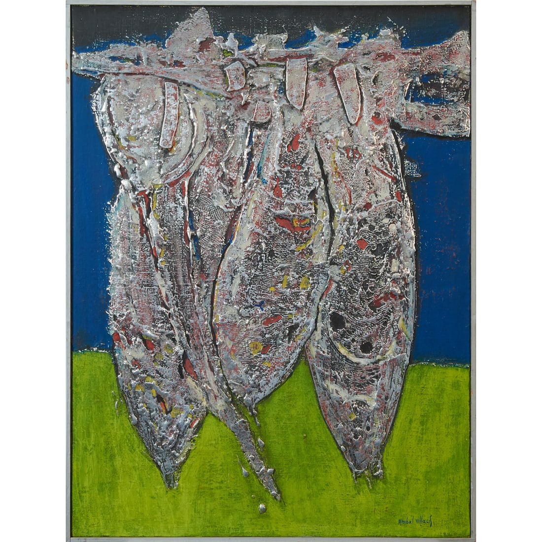 Anibal Villacis, Acqurio, Mixed Media on Board (1 of 5)