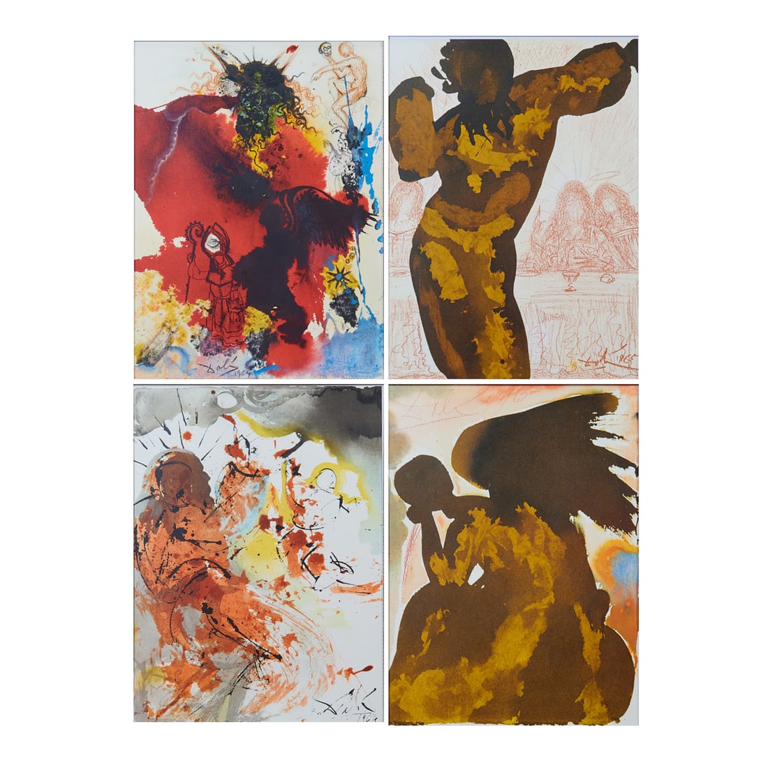 Salvador Dali, Four Lithographs from "Biblia Sacra" (1 of 11)
