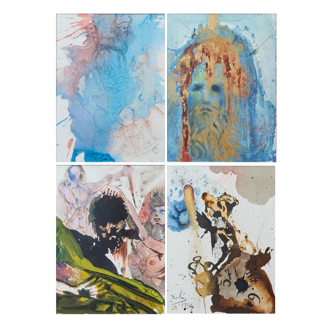 Salvador Dali, Four Lithographs from "Biblia Sacra" (1 of 11)