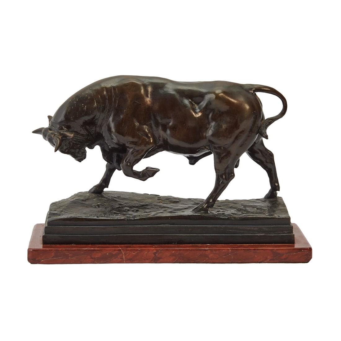 After Antoine-Louis Barye, Defensive Bull, Bronze (1 of 7)