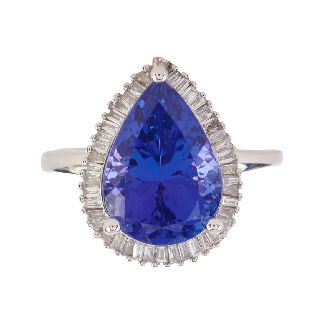 Iliana Tanzanite, Diamond, 18k White Gold Ring (1 of 5)
