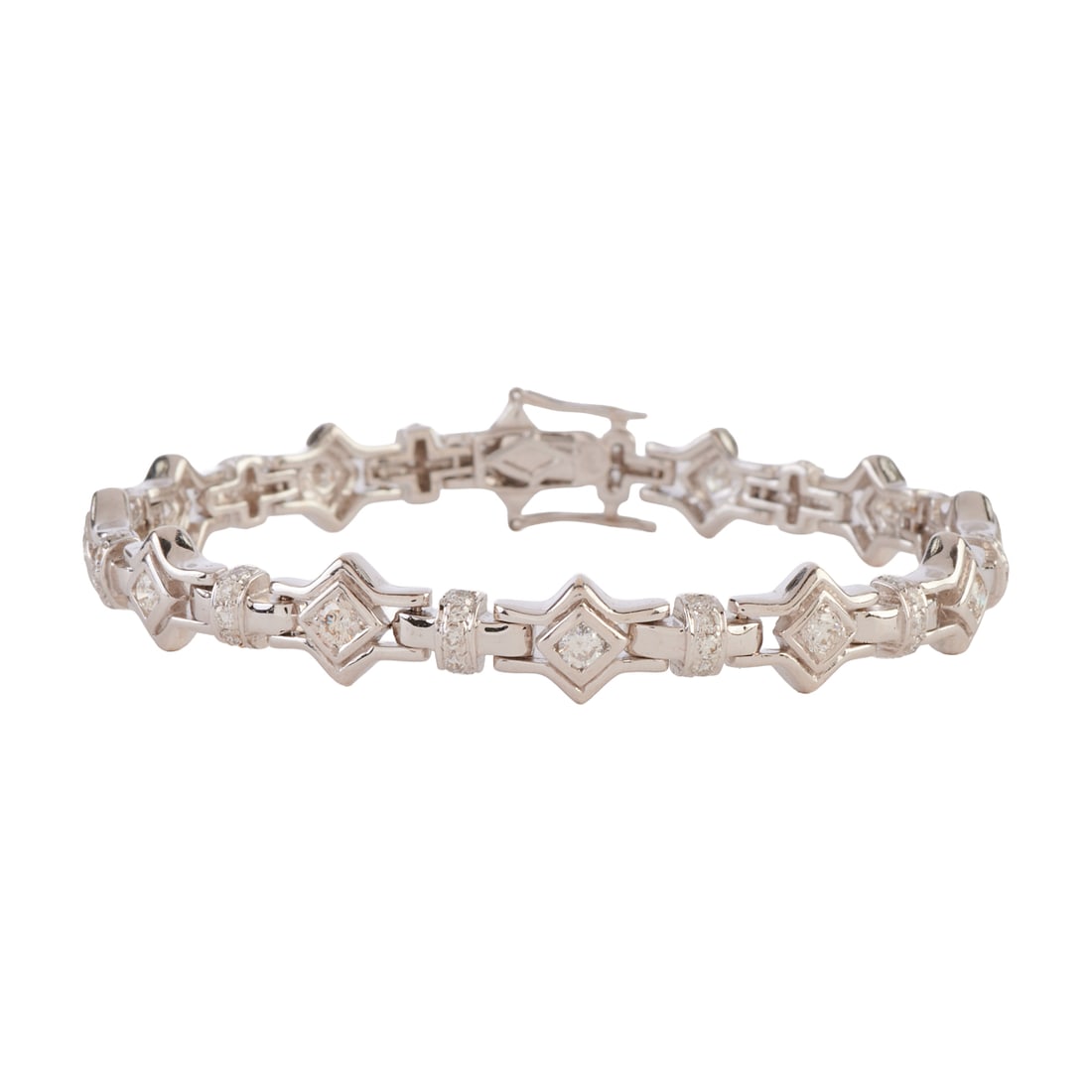 Diamond, 18k White Gold Bracelet (1 of 5)