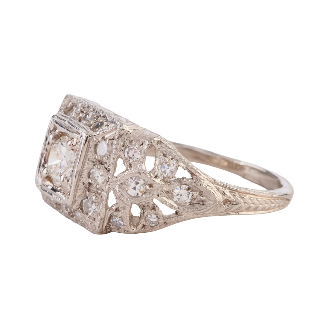 Diamond, Platinum Ring - 2