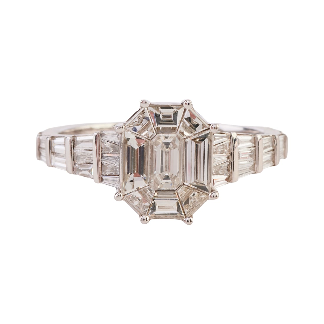 Diamond, 18k White Gold Ring (1 of 5)