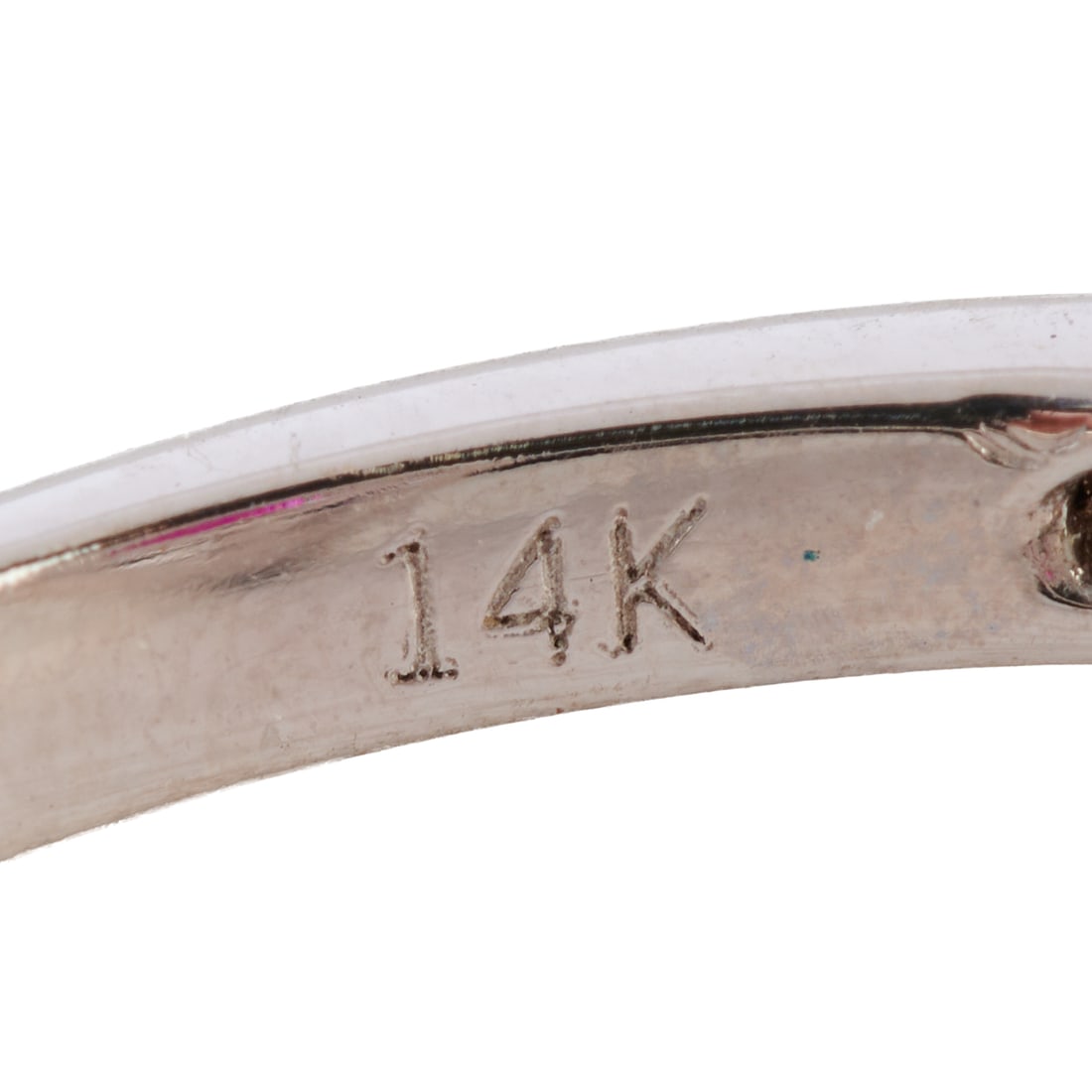 Ruby, Diamond, 14k White Gold Ring - 4