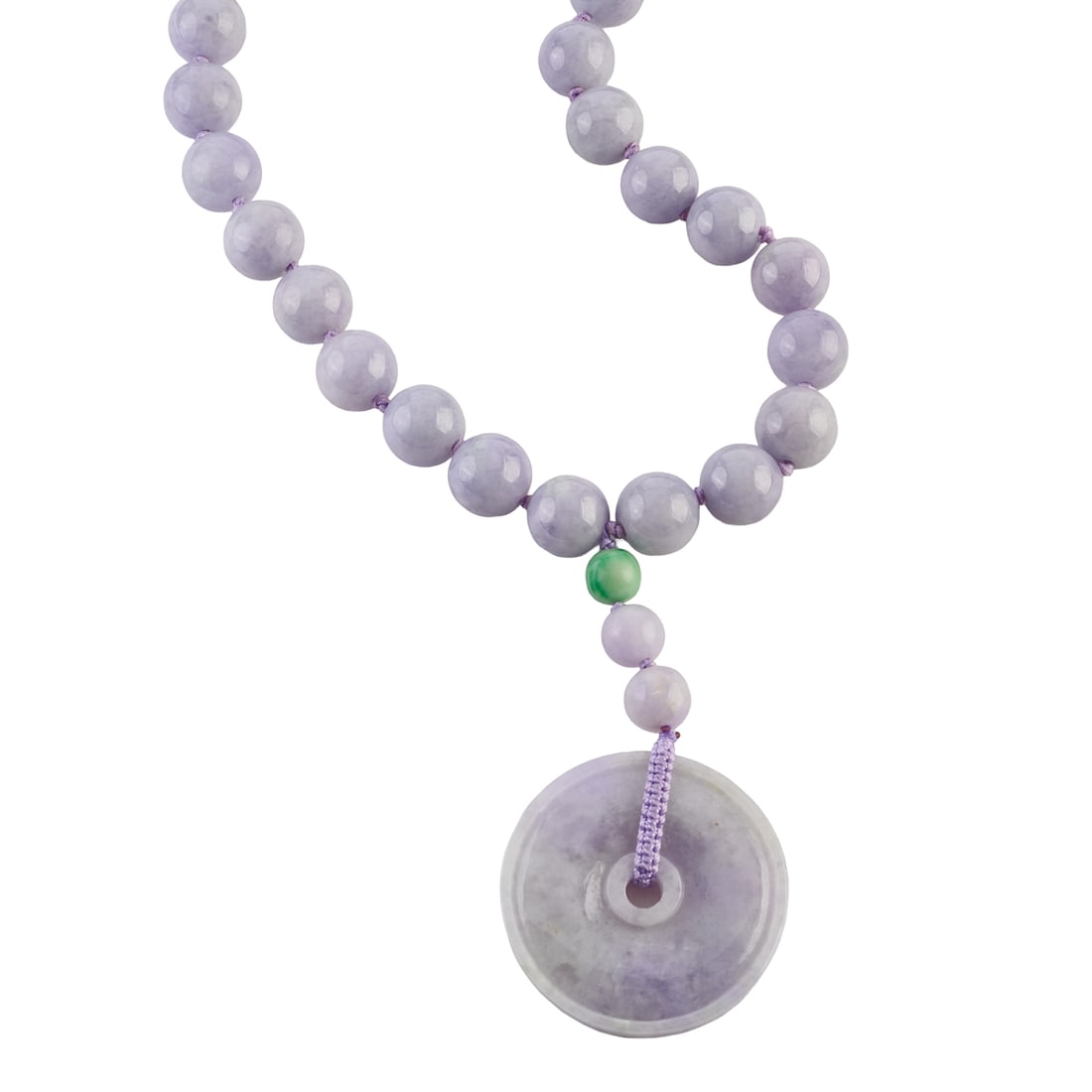 Lavender Jade Bead Necklace (1 of 4)