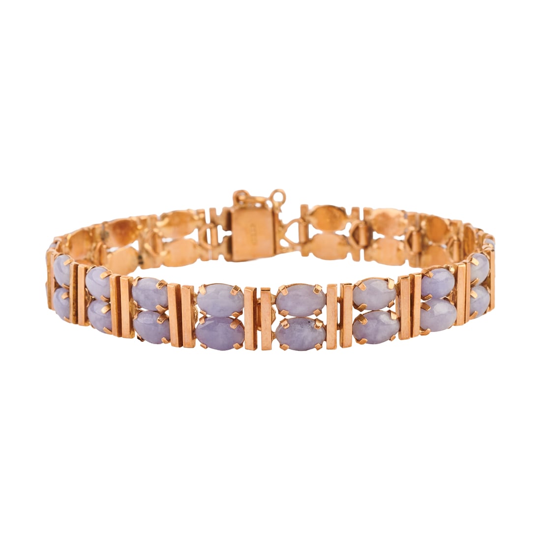 Lavender Jade, 14k Yellow Gold Bracelet (1 of 3)