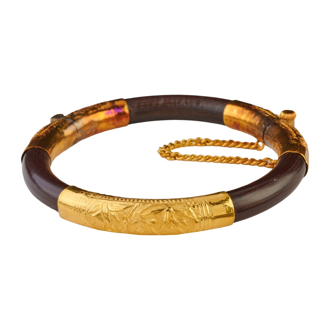 Chinese Wood, 24k Yellow Gold Bracelet (1 of 4)