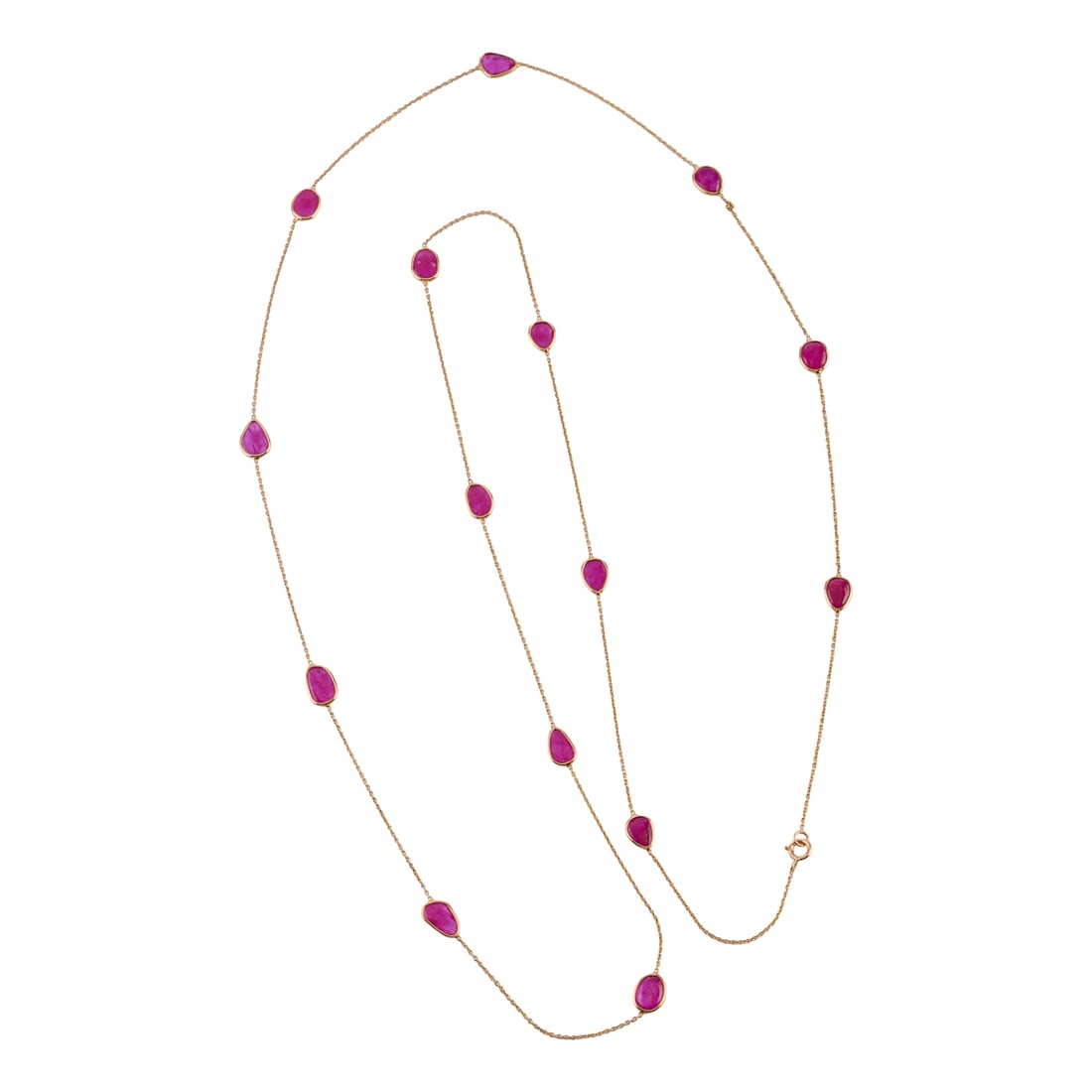 Ruby, 14k Yellow Gold Necklace - 2