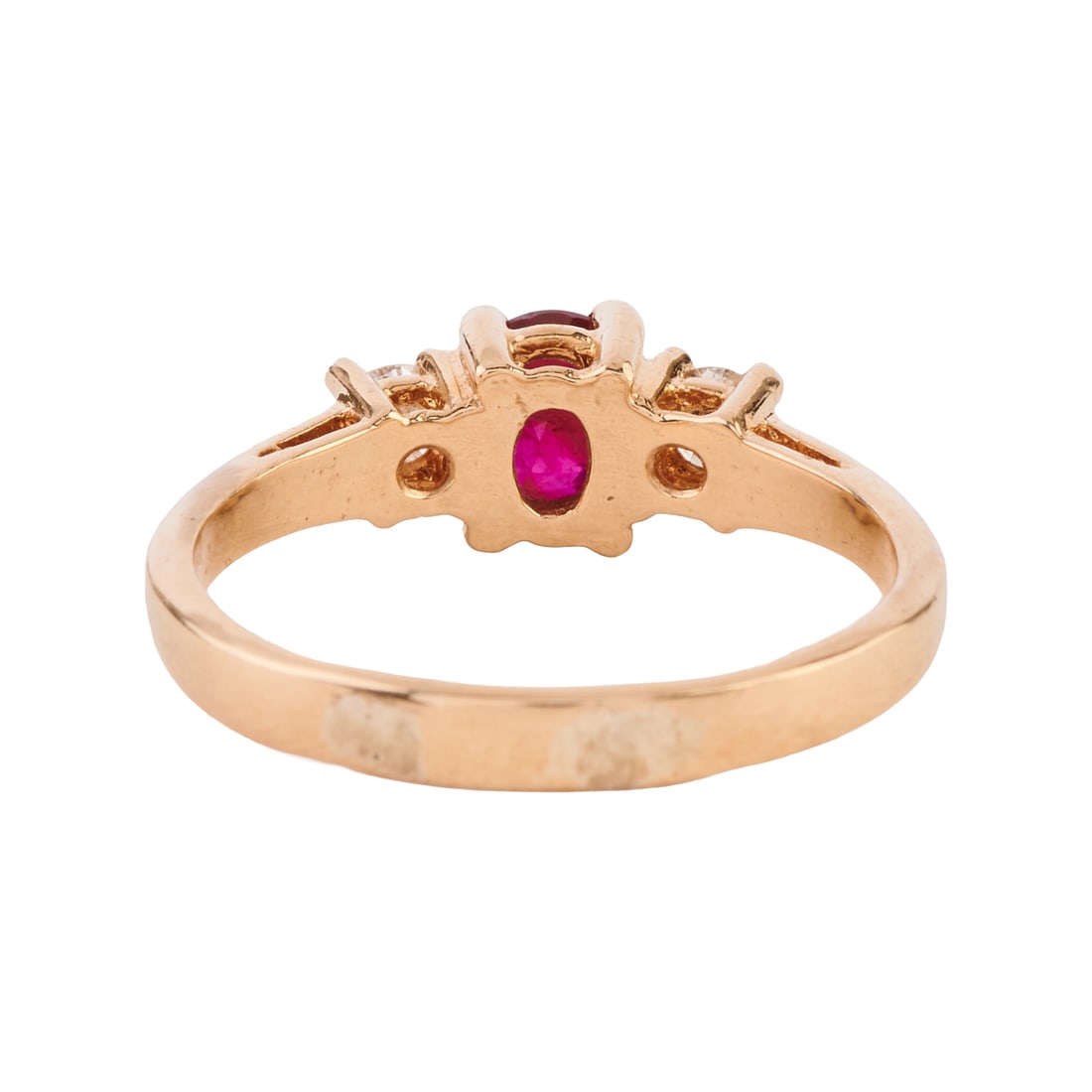 Ruby, Diamond, 14k Yellow Gold Ring - 3