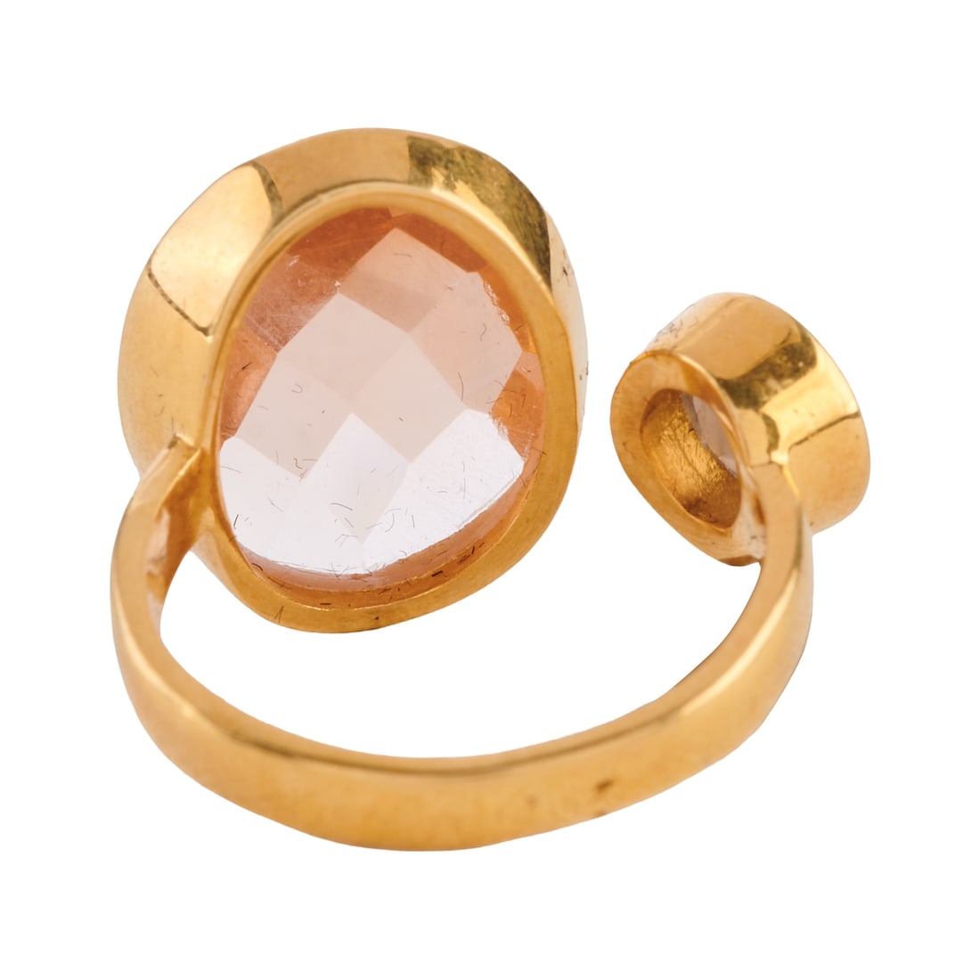 Quartz, Vermeil Cuff Ring - 4