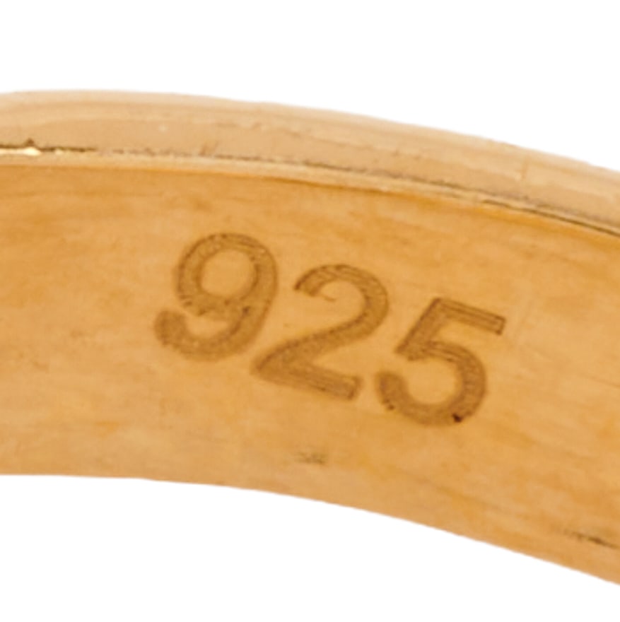 Quartz, Vermeil Cuff Ring - 5