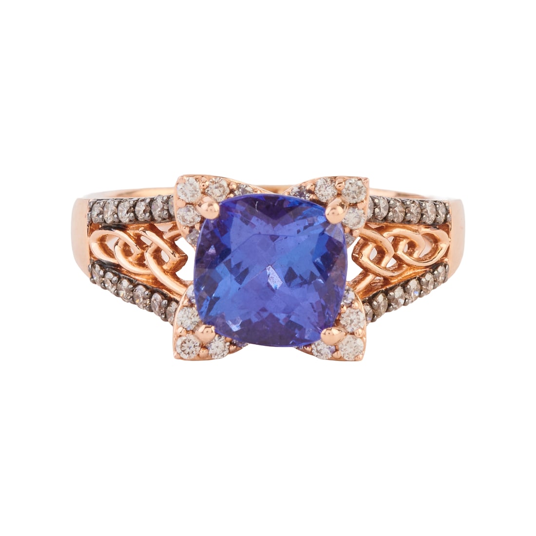 LeVian Tanzanite, Diamond, 14k Rose Gold Ring (1 of 5)