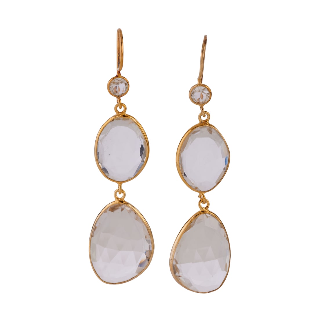Pair of Quartz, Vermeil Earrings (1 of 3)