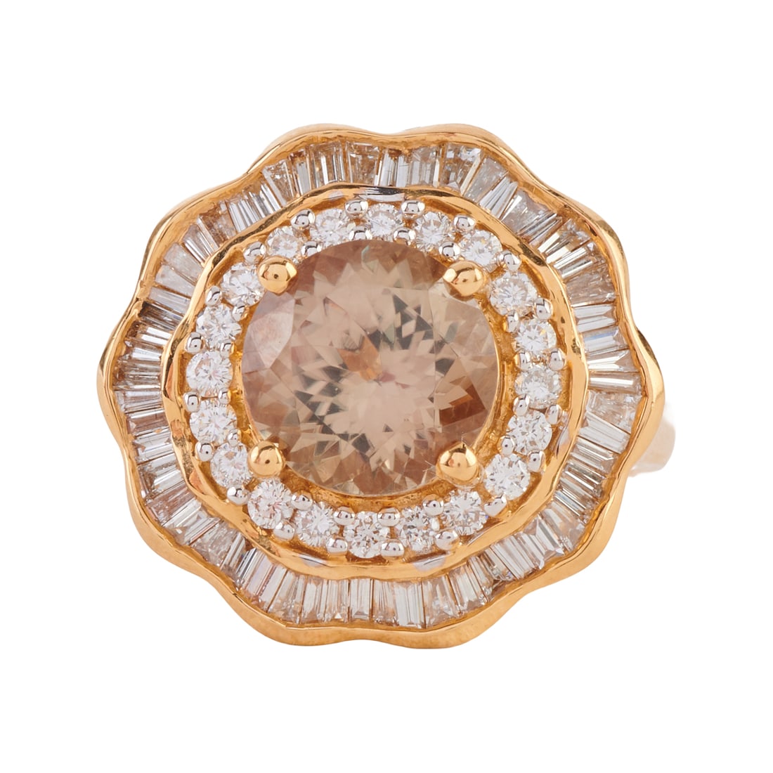 Iliana Zoisite, Diamond, 18k Yellow Gold Ring (1 of 5)