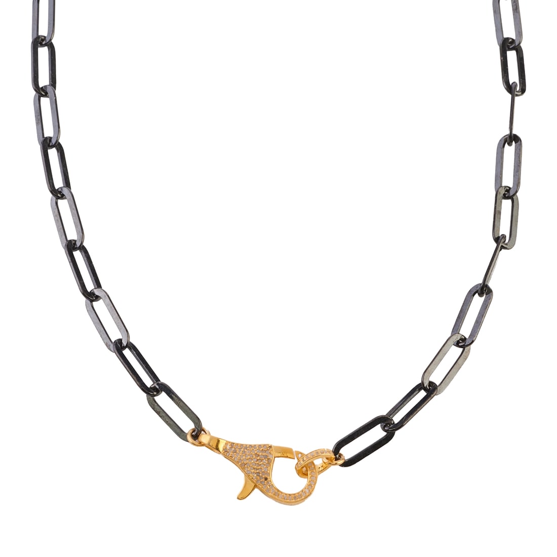 Diamond, Vermeil, Oxidized Silver Necklace (1 of 3)