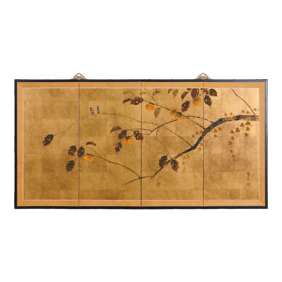 Japanese Four-Panel Painted Screen (1 of 3)