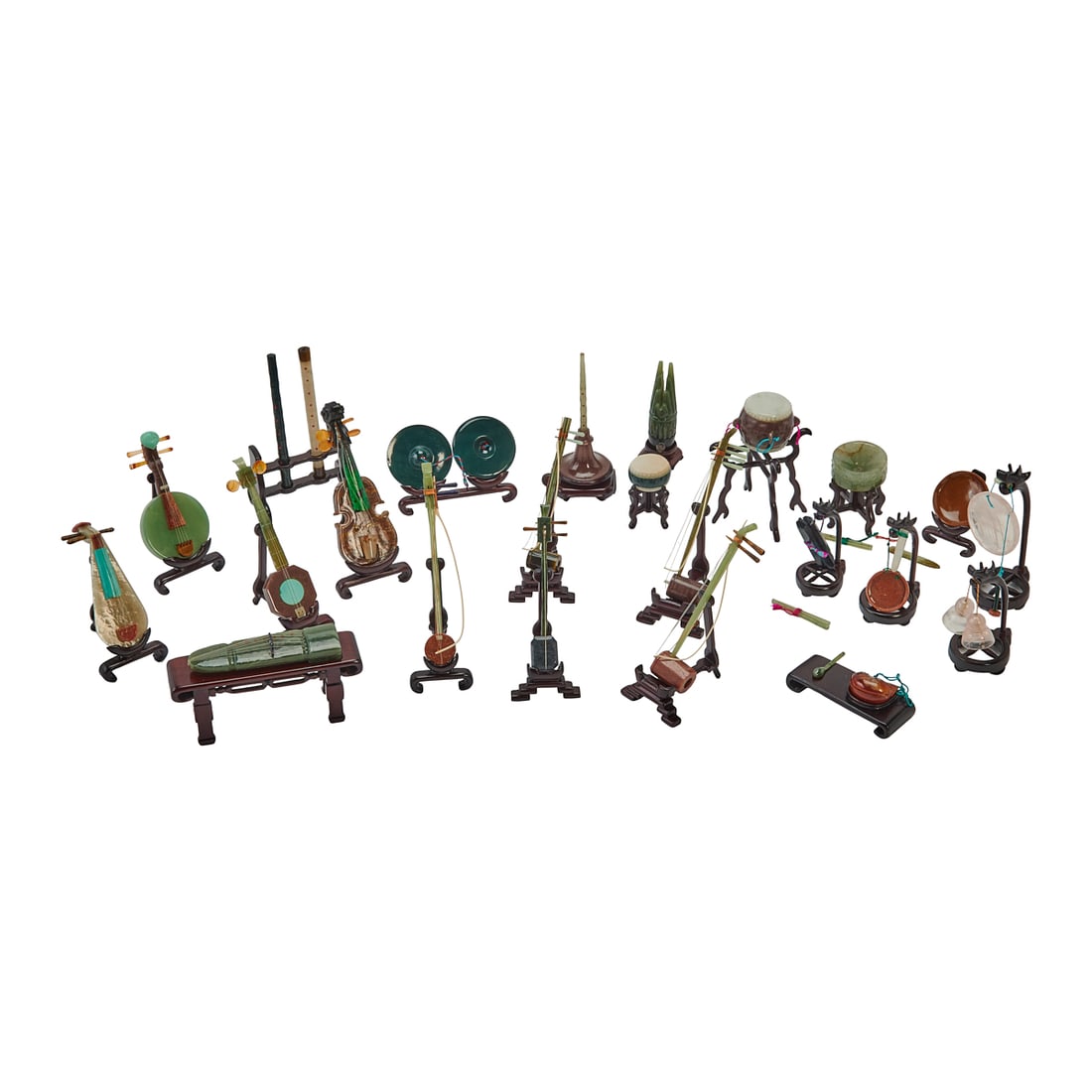 Chinese Hardstone Miniature Orchestra Set (1 of 6)
