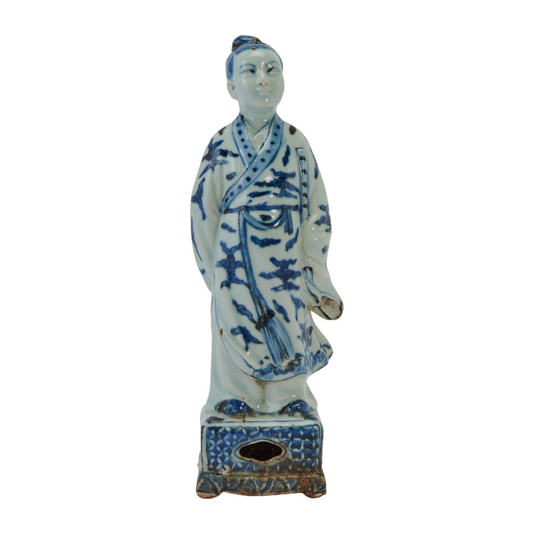 Chinese Blue and White Porcelain Immortal Figure (1 of 4)