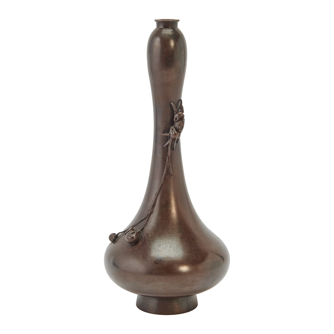 ?shima Joun (1858–1940): Japanese Bronze Vase with Crab (1 of 6)