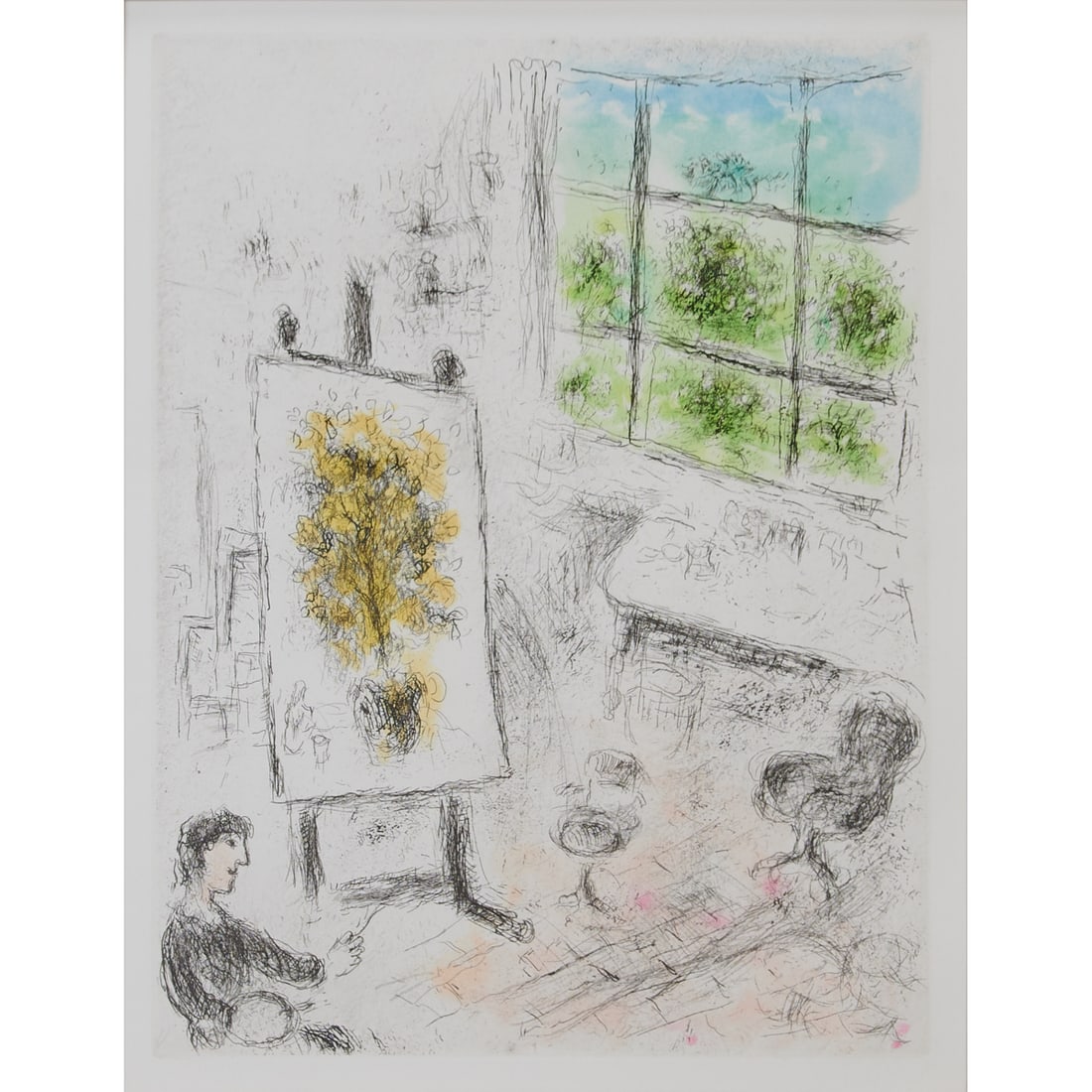 Marc Chagall, Celui Qui Dit Les Choses, Color Etching (1 of 4)