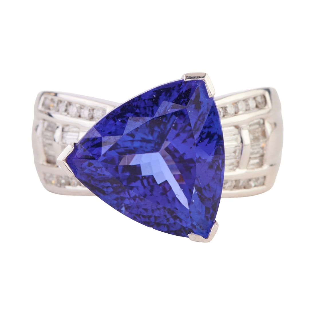 Rhapsody Tanzanite, Diamond, Platinum Ring (1 of 5)