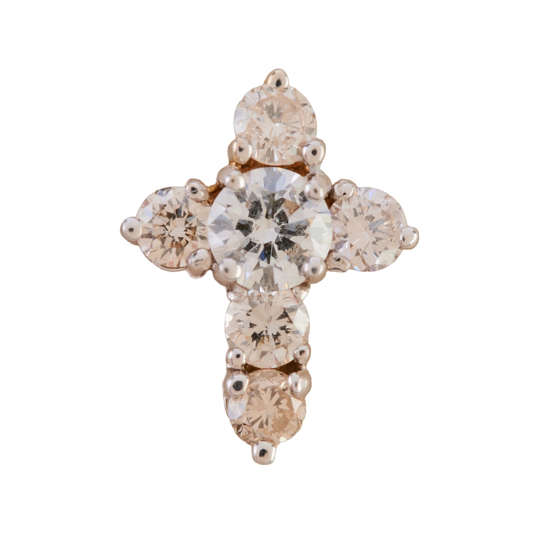 Diamond, 14k White Gold Cross Pendant (1 of 2)