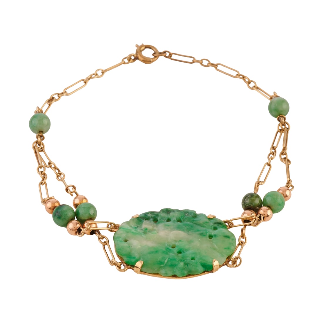 Jade, 14k Yellow Gold Bracelet (1 of 4)