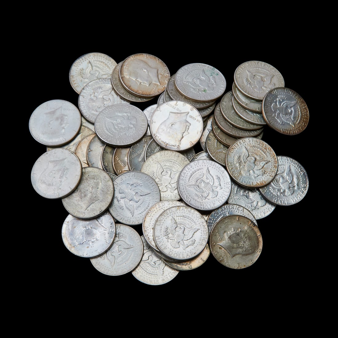 Fifty-Two 40% Silver Kennedy Halfs: Fifty-Two 40% Silver Kennedy Halfs.