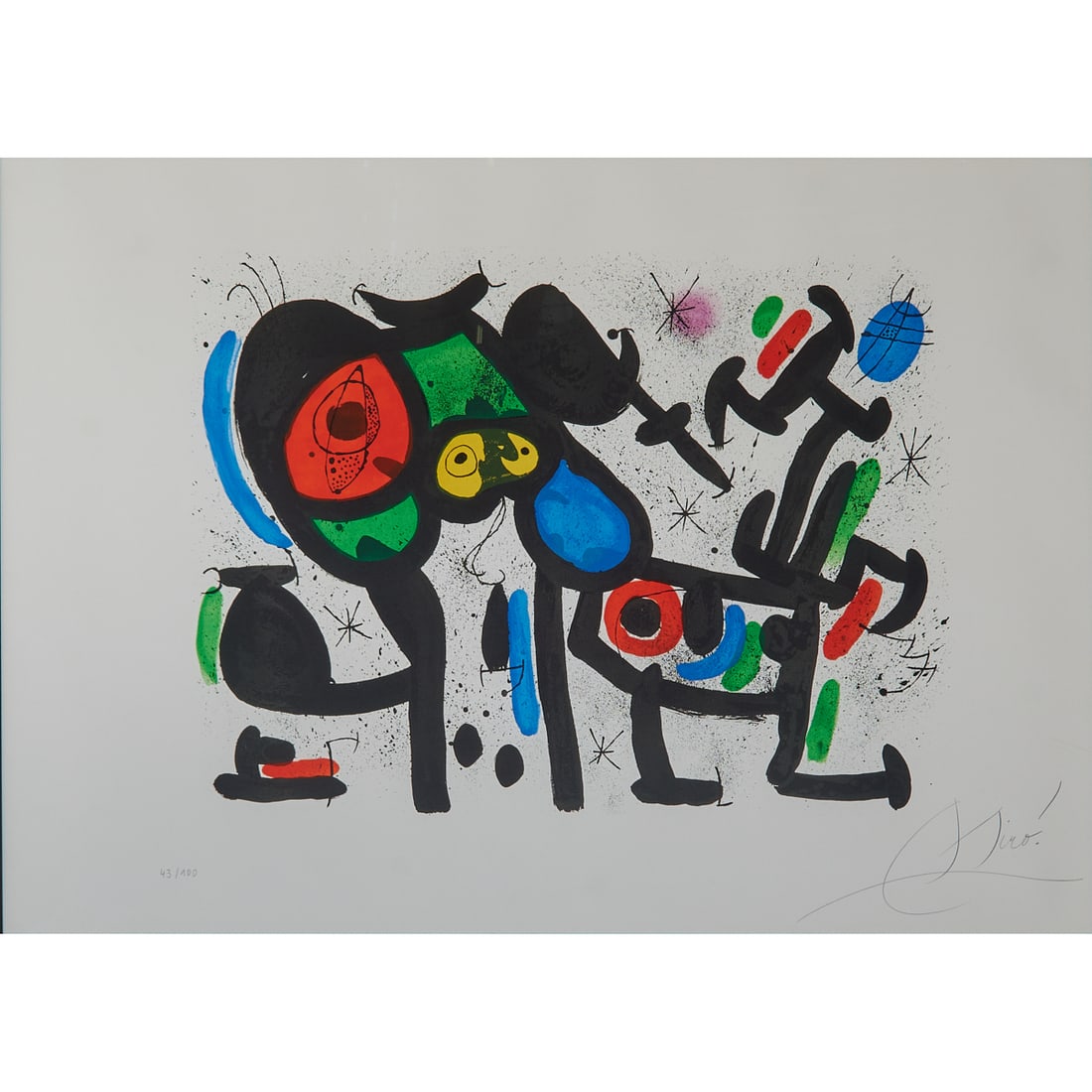 Joan Miro, Magie Blanche II, Lithograph in Colors (1 of 5)
