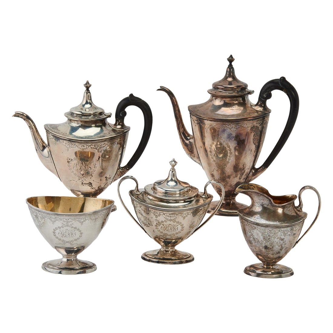 Gorham Silver Company Five Piece Tea and Coffee Set (1 of 8)