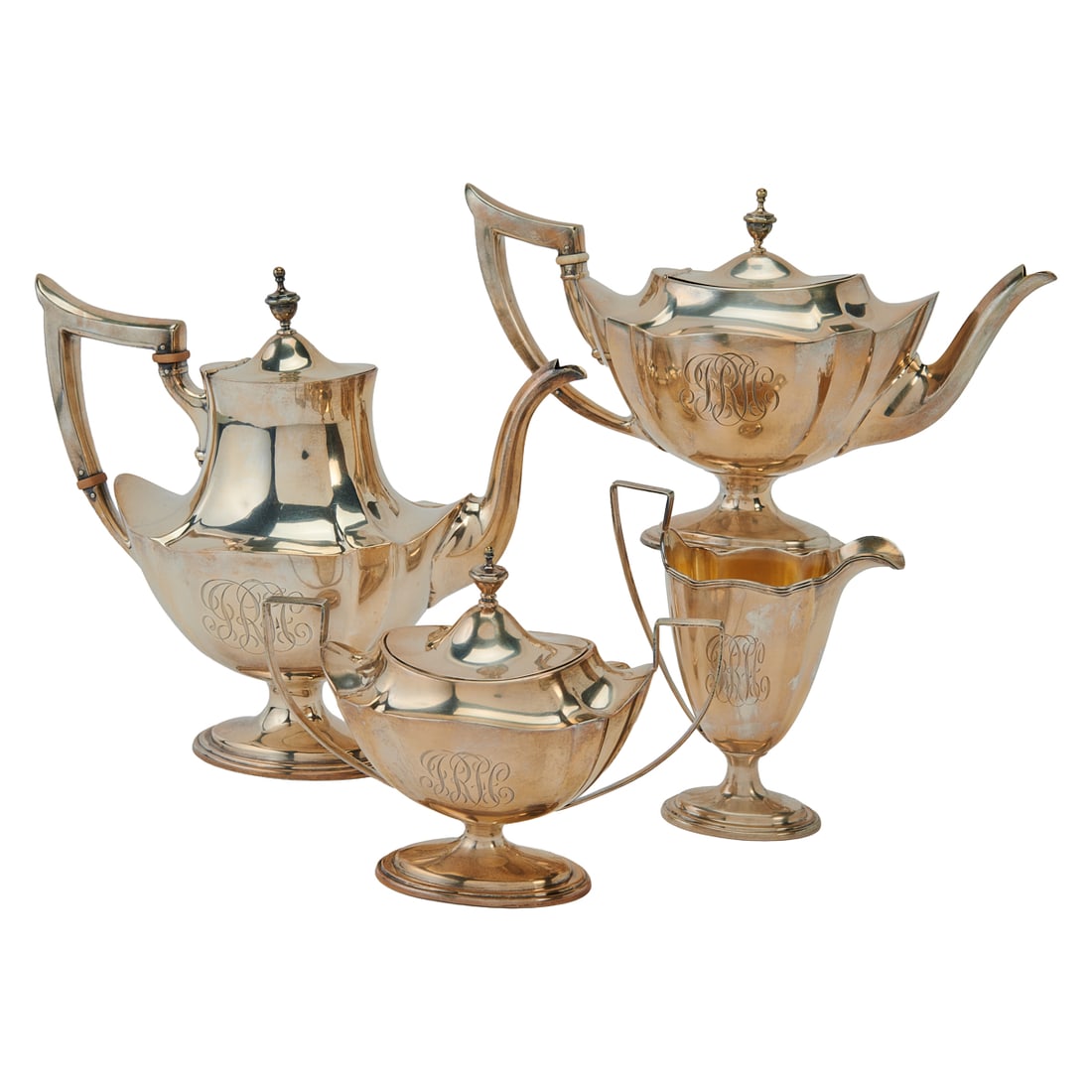 Lebolt and Company Four Piece Sterling Composite Tea Set (1 of 7)