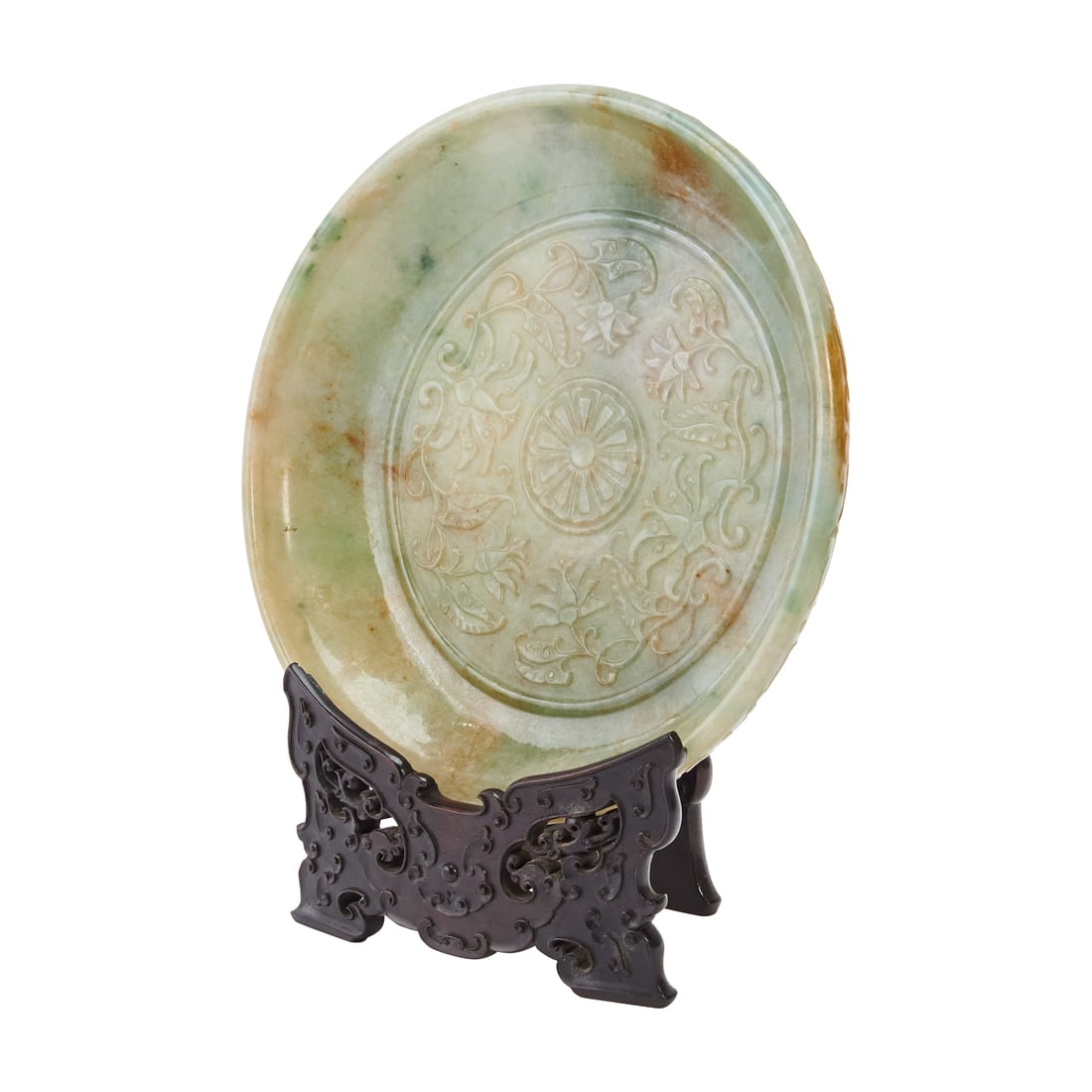 A Large Carved Jadeite Dish (1 of 6)