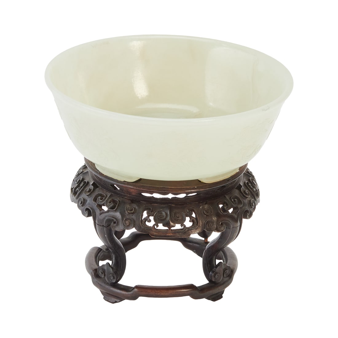 Qing Carved Jadeite Bowl (1 of 6)