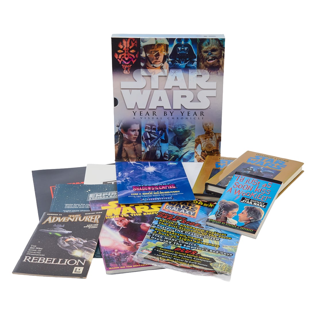 Group of eighteen Star Wars Books, Comic Books, Programs, Etc., including two 1977 Balantine 1st (1 of 4)