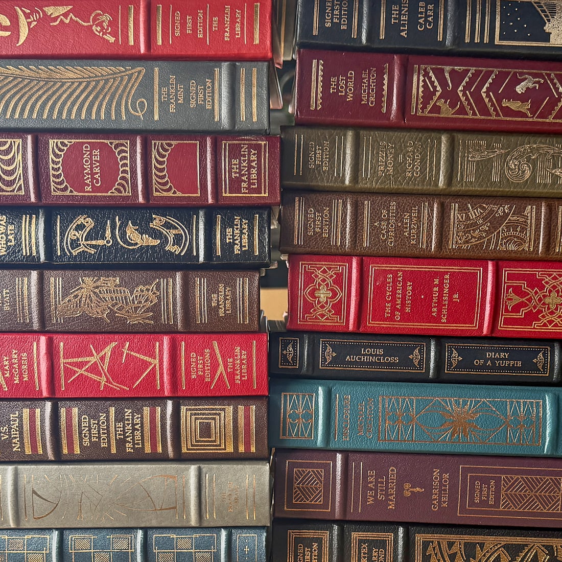 Forty-Eight Franklin Library Signed First Edition Leather Bound Books.. Comprising.a diverse - 2
