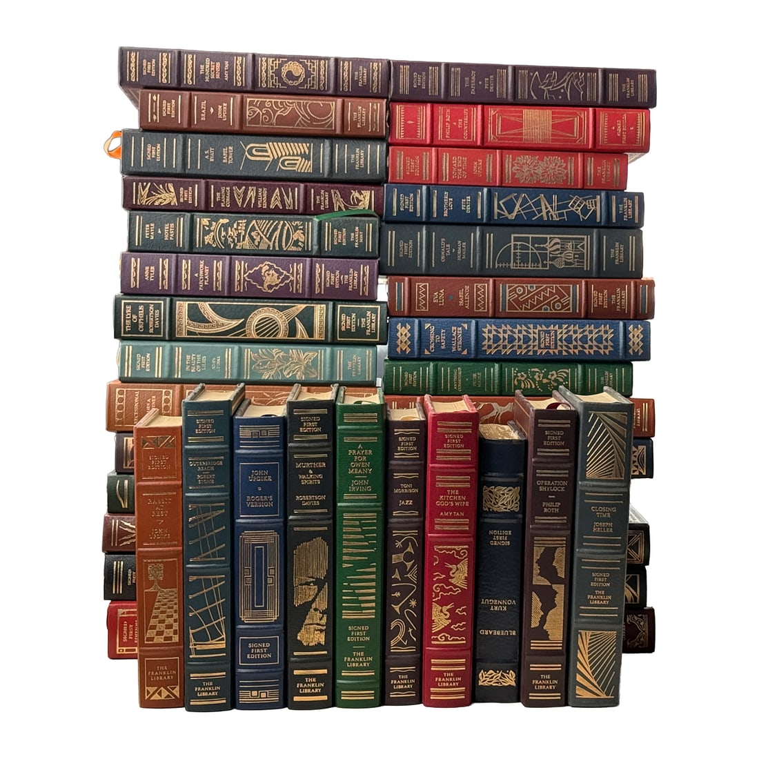 Thirty-Four Franklin Library Signed First Edition Leather Bound Books. Comprising signed first (1 of 2)
