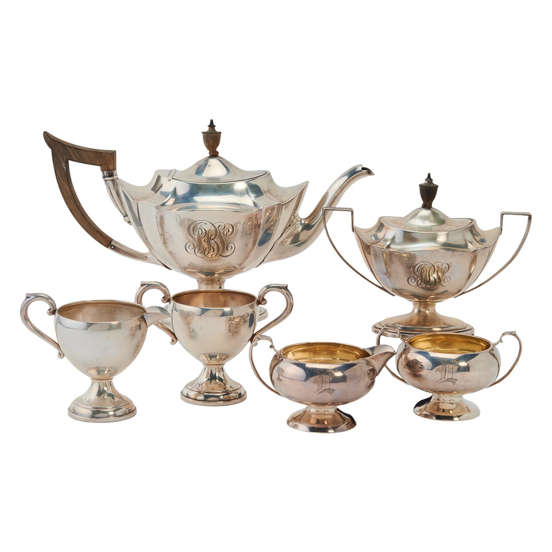 Selection of American Sterling Silver Tea Articles, comprising Gorham Silver Company Plymouth (1 of 6)