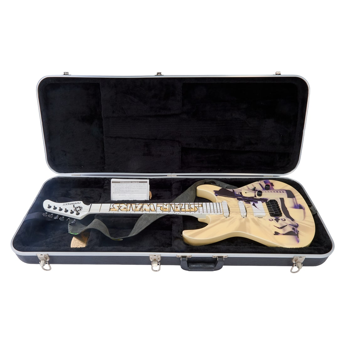 Fernandes Nomad Star Wars Stormtrooper Guitar and Case, the guitar silk-screened with storm trooper (1 of 6)