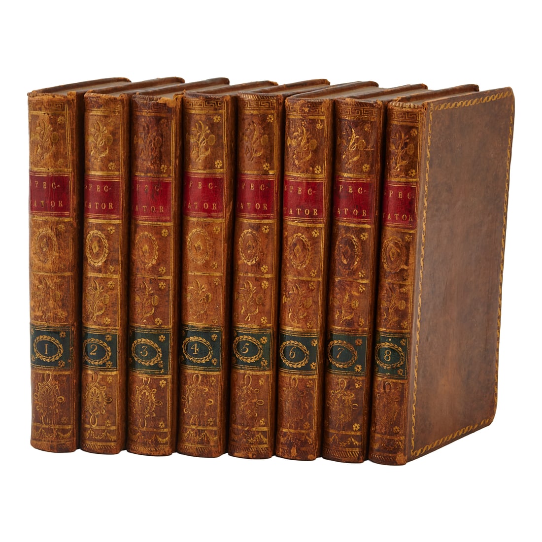 The Spectator in Eight Volumes, Complete Set, comprising collected essays from the popular early (1 of 4)