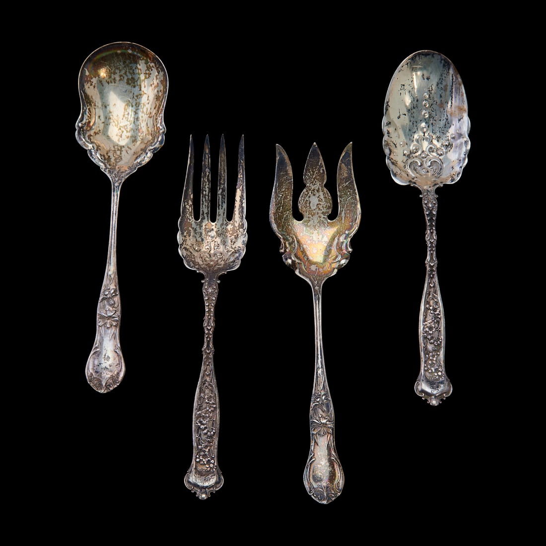 Assorted Sterling Silver Flatware Articles.. Comprising flatware pieces in various sizes and - 3