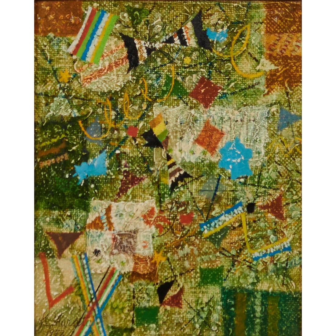 Kishio Murata (Japanese, 1910-1992), El Bosque,.1972, oil on canvas, [approximate dimensions - (1 of 5)