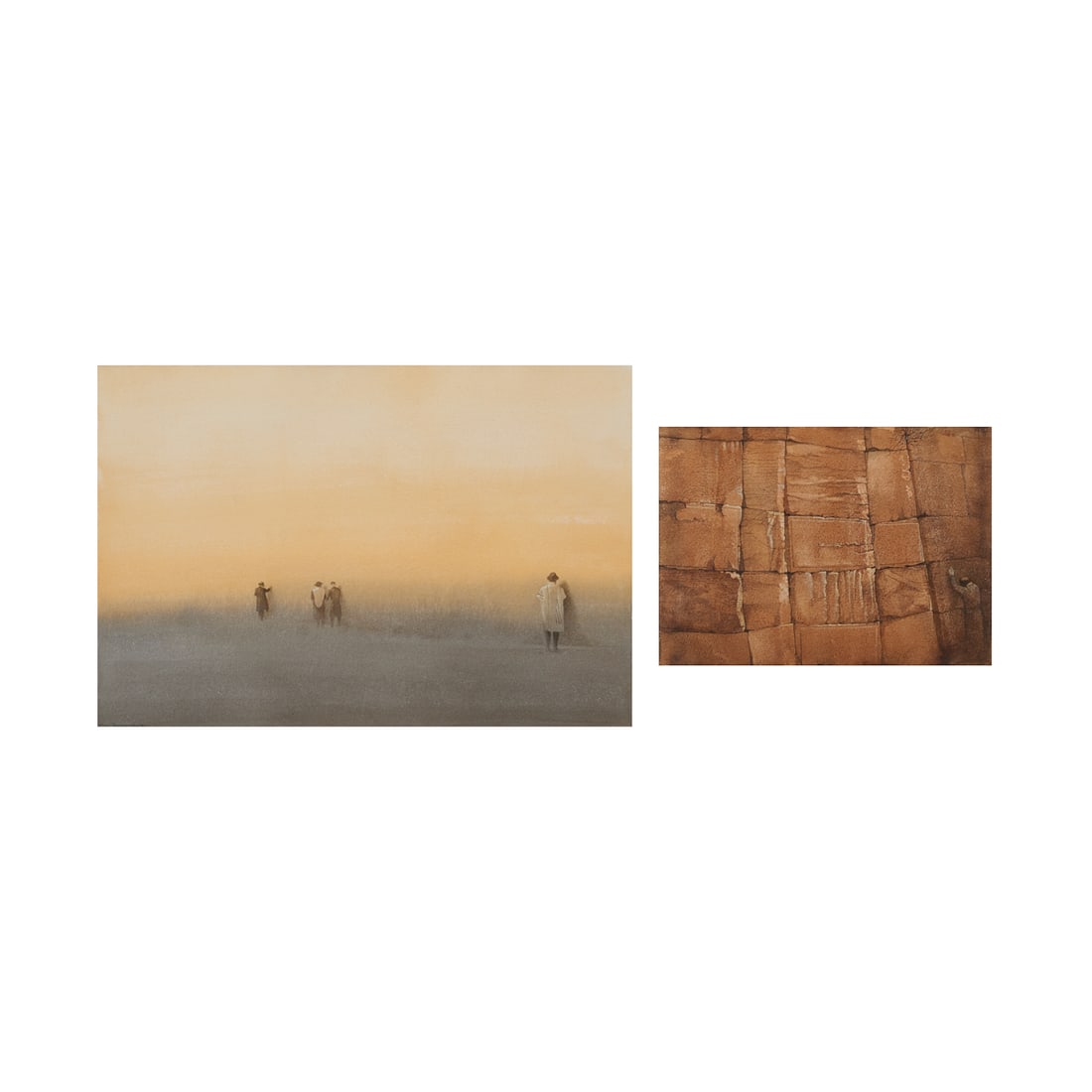 Elias Friedensohn (American, 1924-1991), two watercolors (1 of 10)