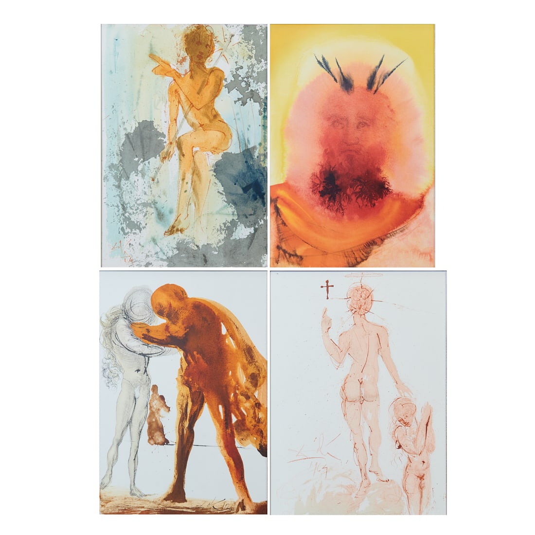 Salvador Dali (Spanish, 1904-1989),.(i) Ipse Erat Elias,.(ii).Gloria Vultus Moysi,.(iii) Filius (1 of 11)